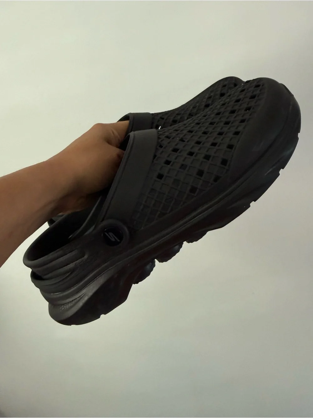 NEW MENS SKECHERS FOAMIES GO WALK Size 10 AMBITION Black EVA Clog NWOB